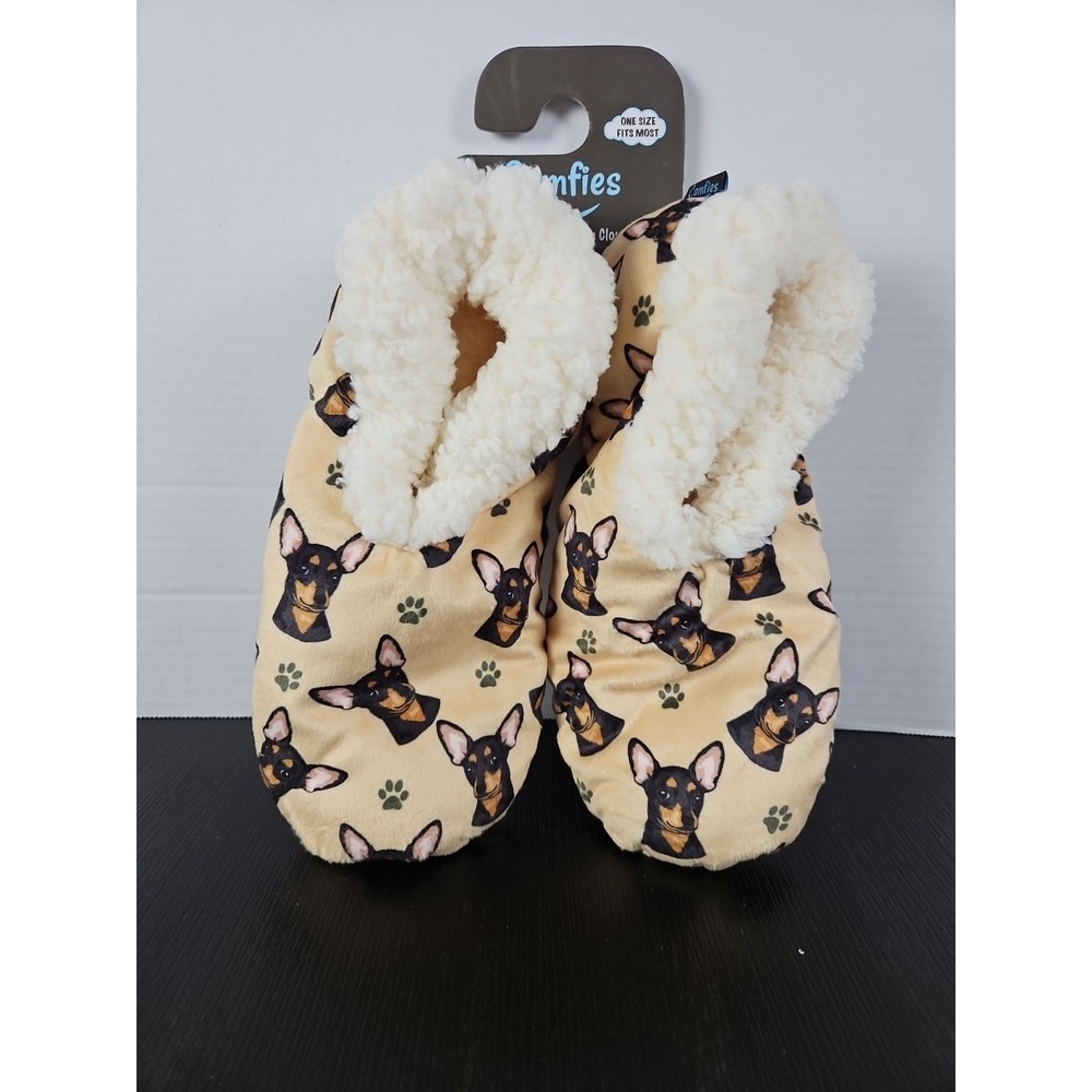 Comfies Chihuahua Dog Slippers One‎ Size Fits Most Sherpa Lined New 1263